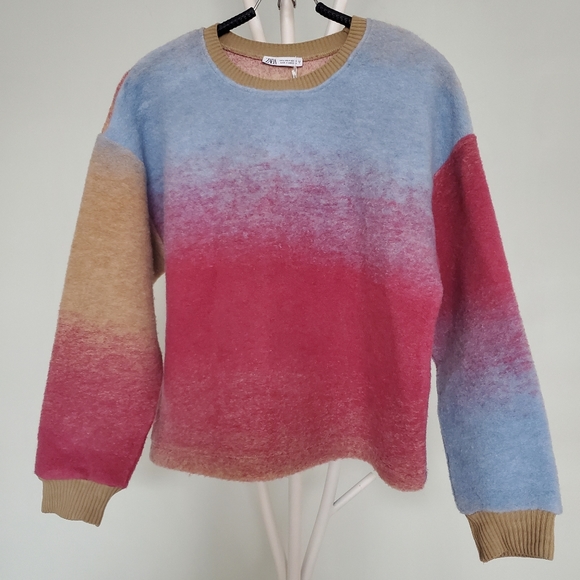SOFT WOOL TIE-DYE SWEATSHIRT - Picture 10 of 12